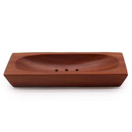 Classic Mahogany Soap Dish - Rectangle from our luxury classic mahogany soap dishes collection