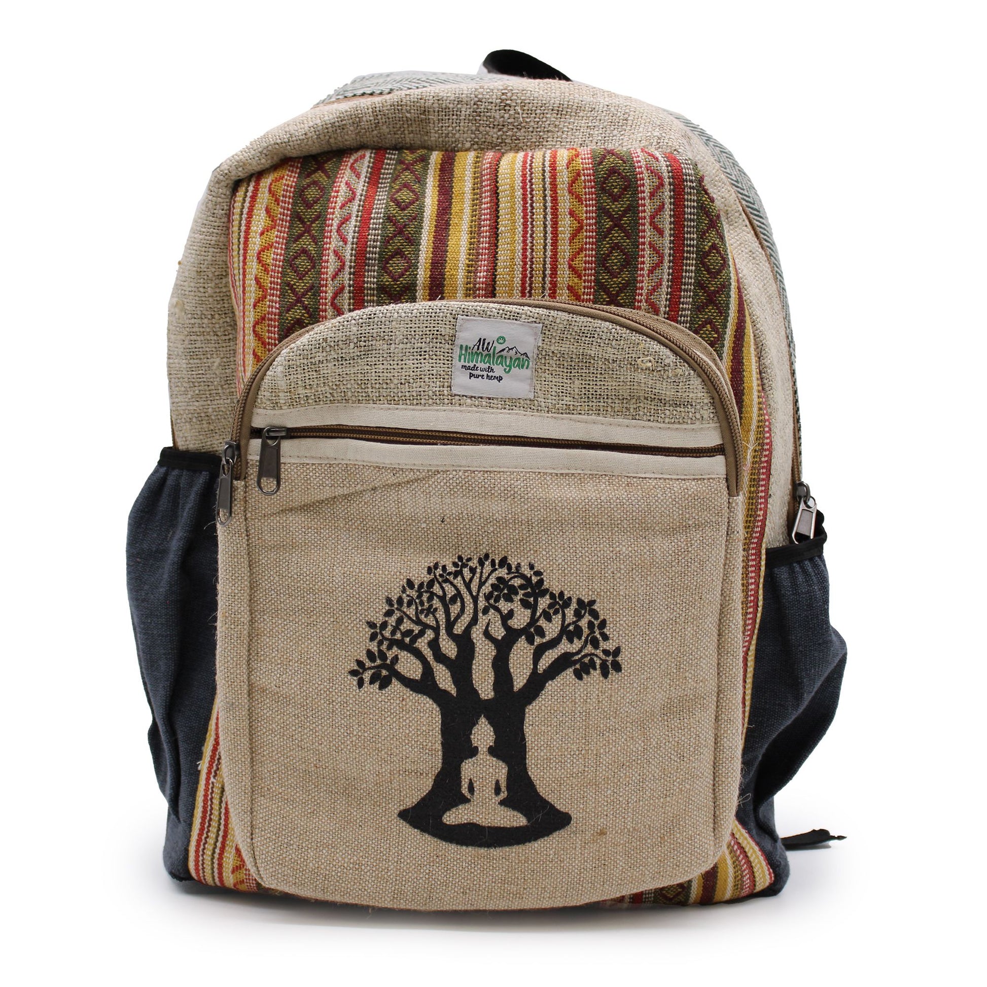 Large Backpack - Bohdi Tree Design lifestyle product photo on neutral background