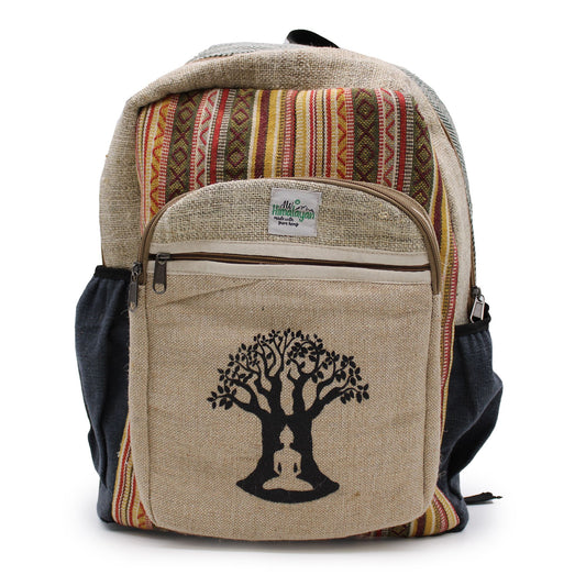 Large Backpack - Bohdi Tree Design lifestyle product photo on neutral background