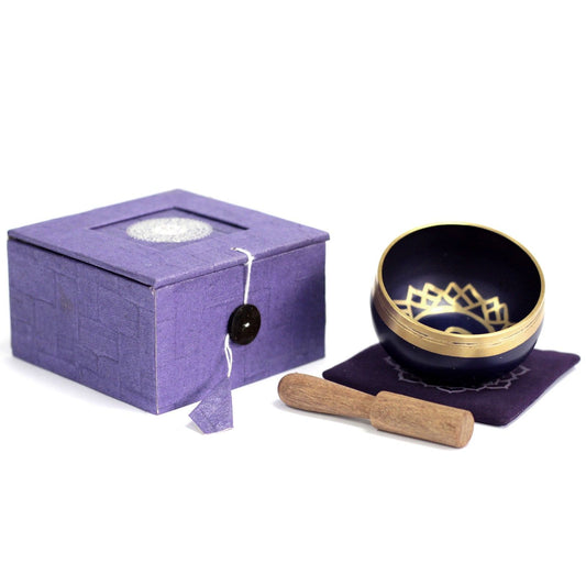 Chakra Singing Bowl - Crown lifestyle product photo on neutral background