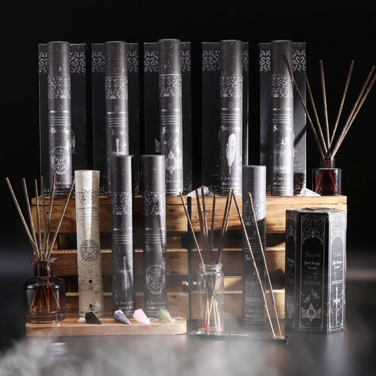 Pyramid Shape Display Incense - Set of 5 Ancient Witch Scents & Spells lifestyle product photo on neutral background