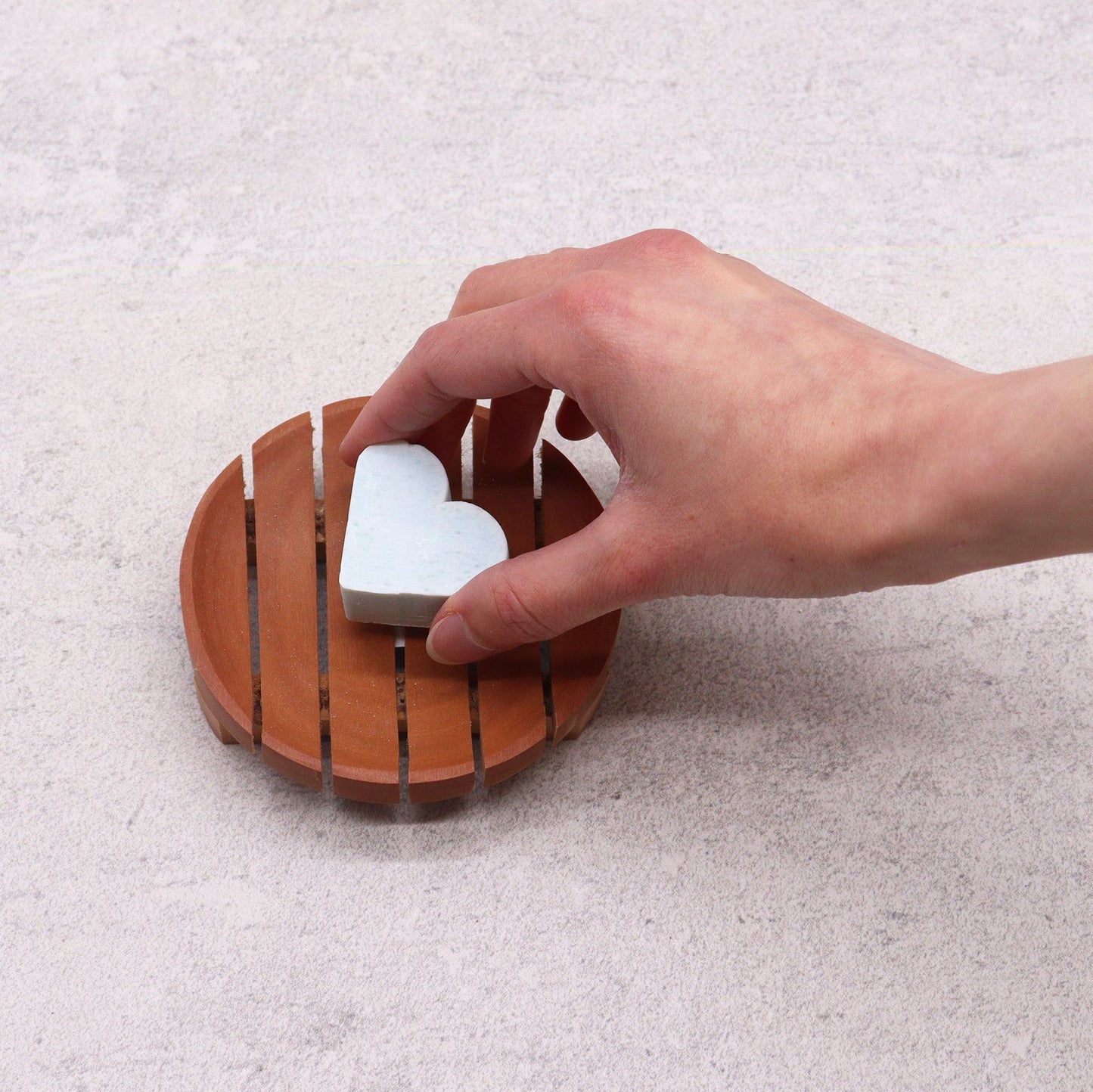 Classic Mahogany Soap Dish - Round from our luxury classic mahogany soap dishes collection
