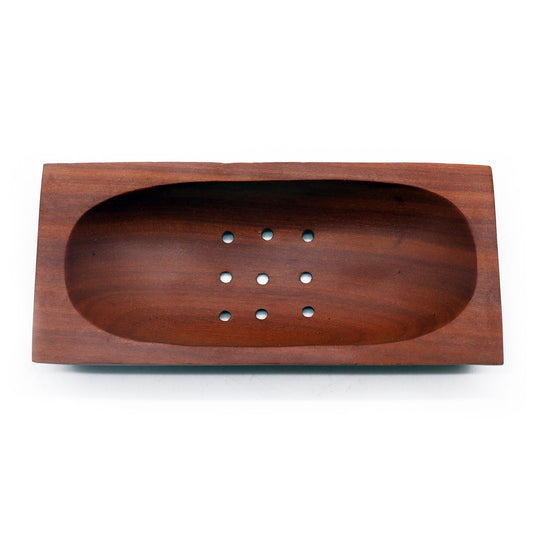 Classic Mahogany Soap Dish - Rectangle from our luxury classic mahogany soap dishes collection