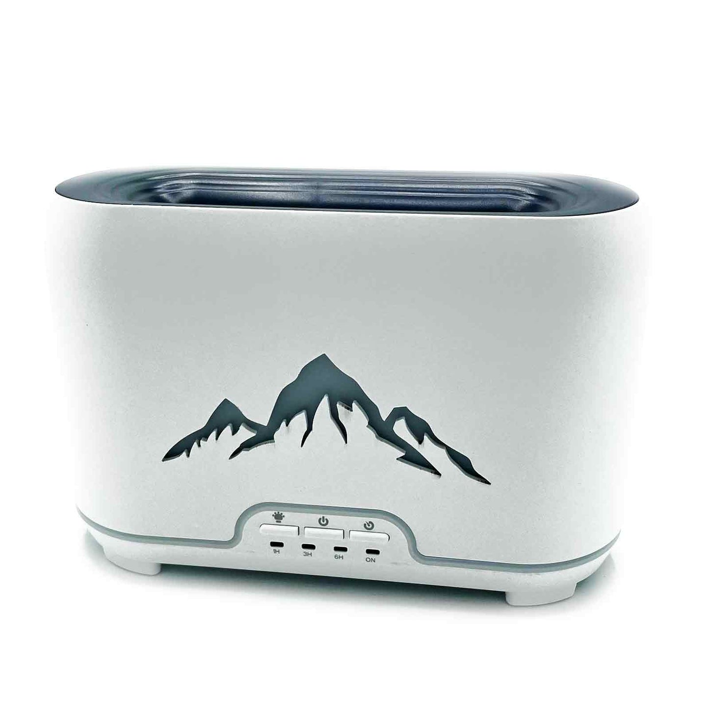 Himalayas Aroma Diffuser - USB-C - Remote control - Flame Effect lifestyle product photo on neutral background