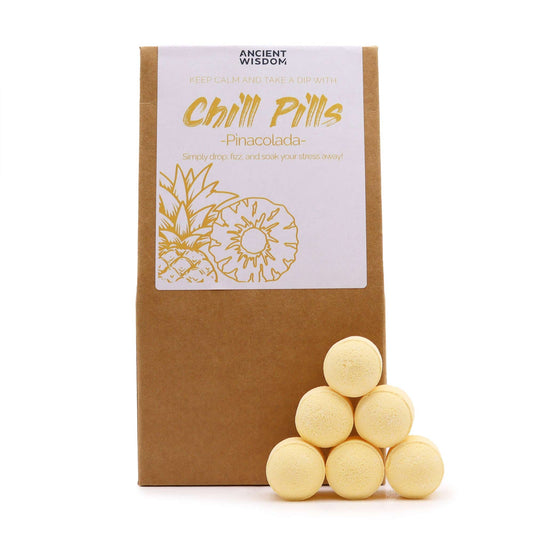 Chill Pills Gift Pack 350g - Pinacolada lifestyle product photo on neutral background