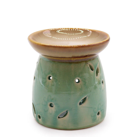 Classic Oil Burner - Blue lifestyle product photo on neutral background