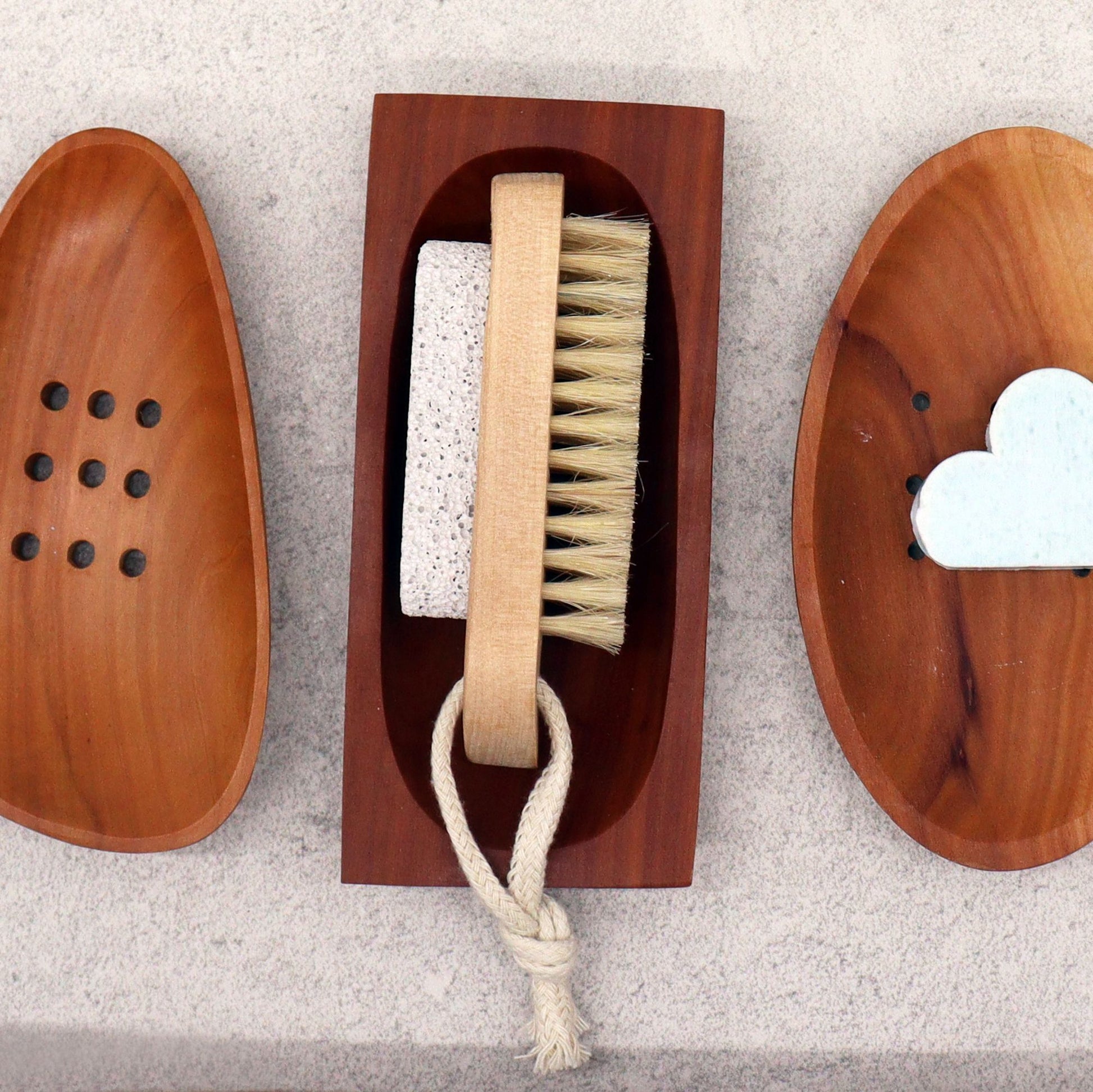 Classic Mahogany Soap Dish - Rectangle from our luxury classic mahogany soap dishes collection