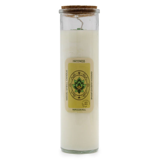 Magic Spell Candle - Happiness lifestyle product photo on neutral background