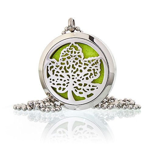 Aromatherapy Diffuser Necklace - Leaf 30mm from our luxury aromatherapy diffuser necklaces collection