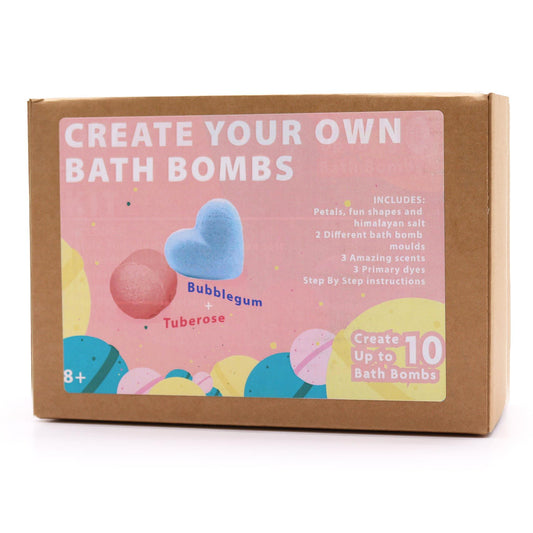 Bath Bomb Kit - Rose & Bubblegum lifestyle product photo on neutral background