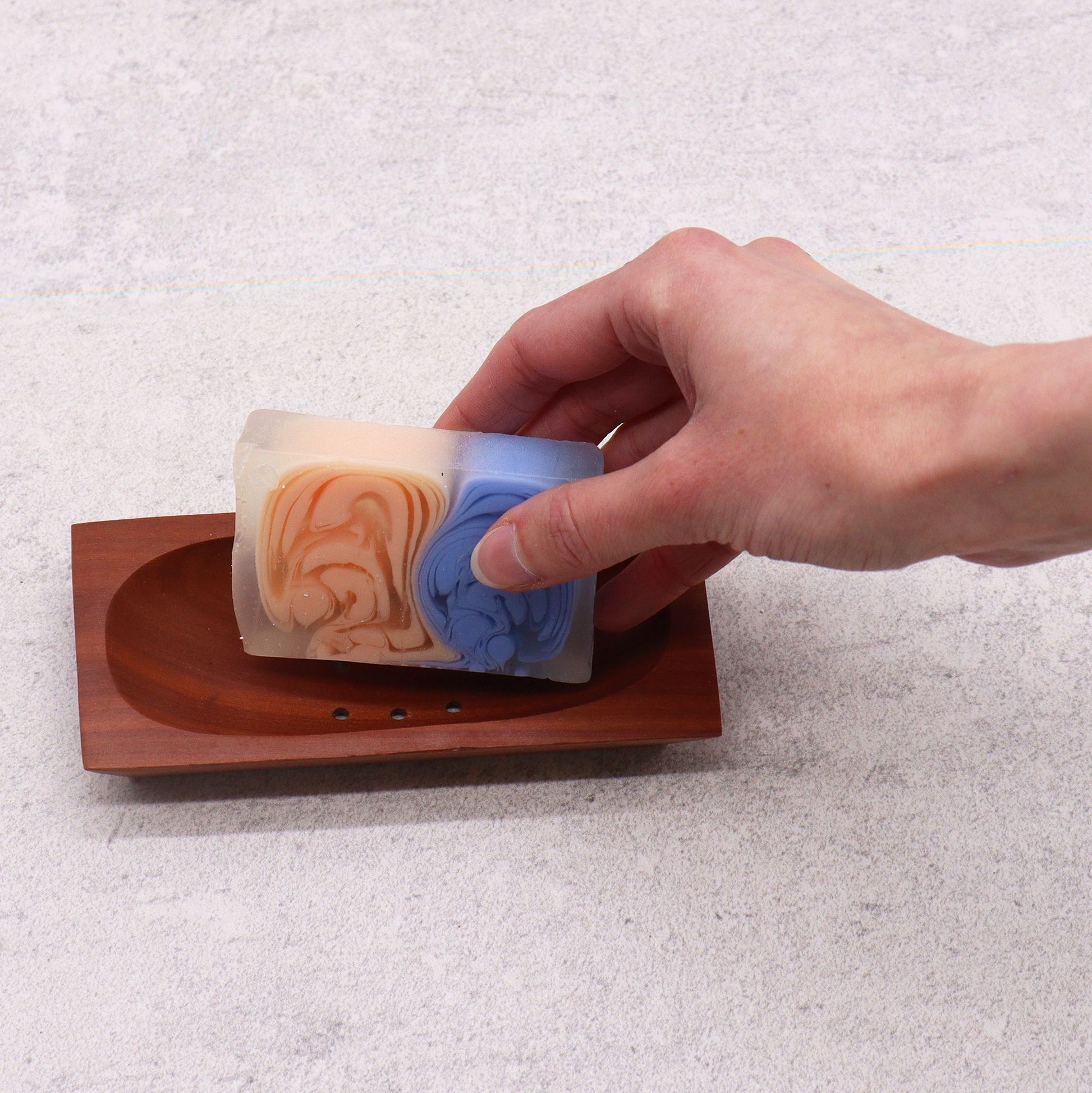Classic Mahogany Soap Dish - Rectangle from our luxury classic mahogany soap dishes collection