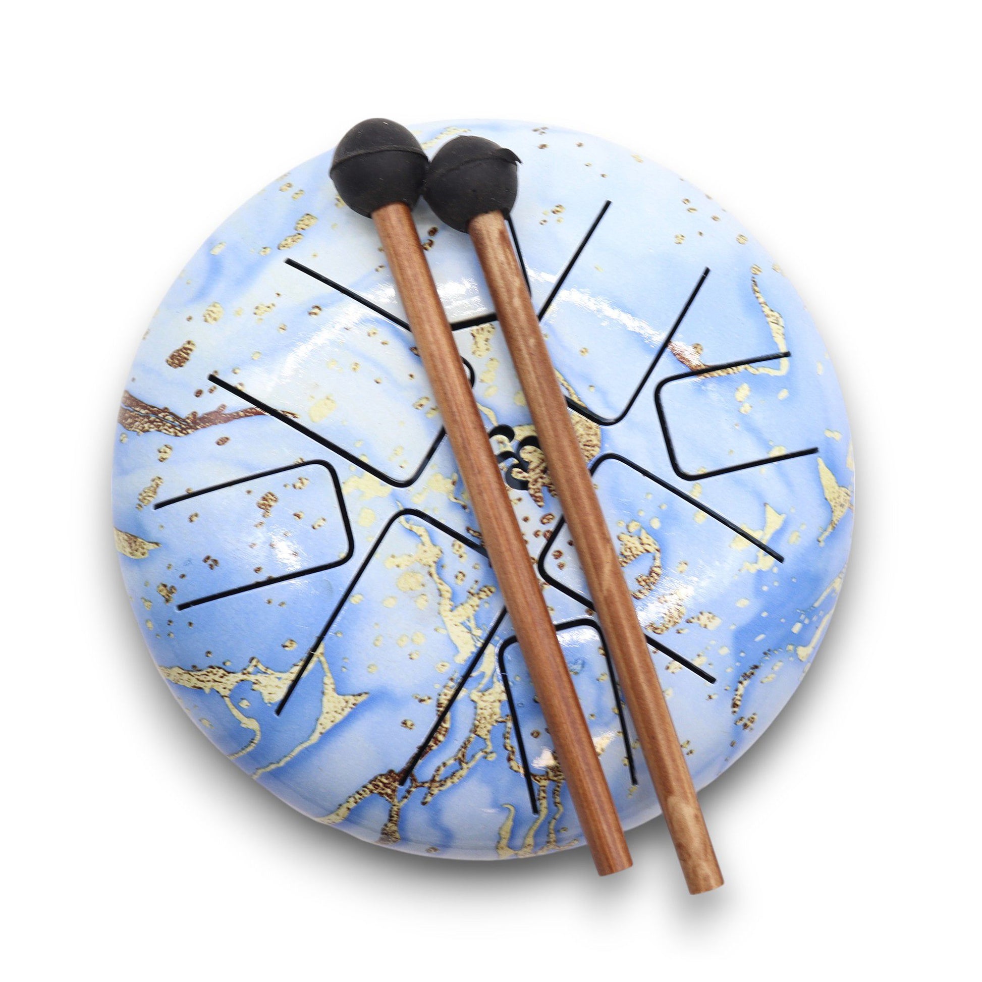 Photo 4 of Hapi Drum Blue Sky Om - 18cm Meditation Drum Premium Edition featuring authentic premium craftsmanship.