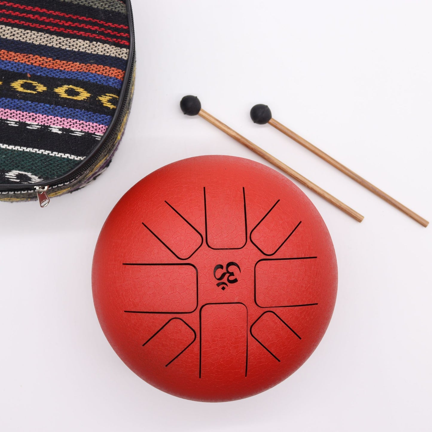 Photo 3 of Med Hapi Drum Om Red- 22x16cm Meditation Drum Premium Editio featuring authentic premium craftsmanship.