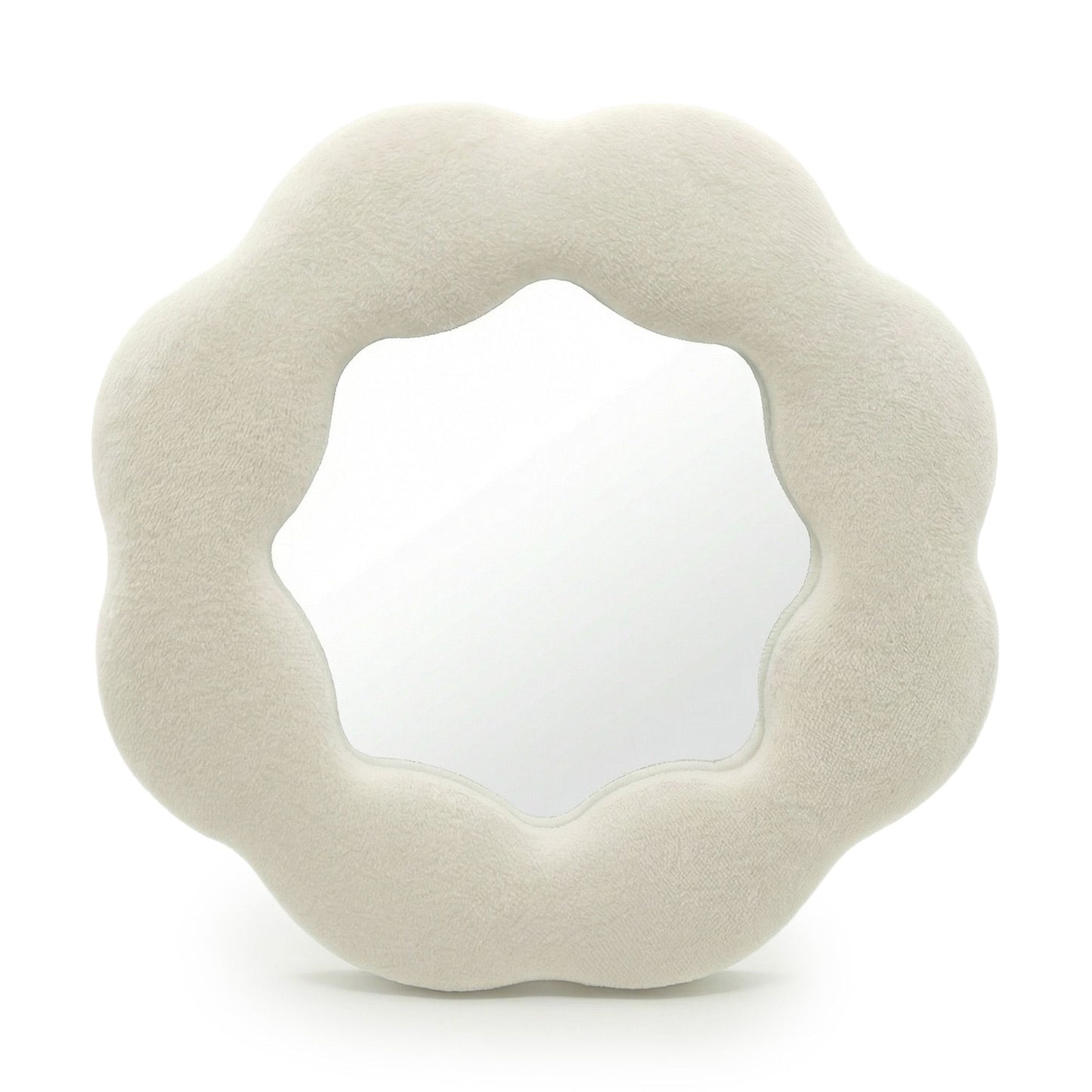 Photo 4 of Soft Squiggly Mirror – Flower – Stone Wall Mirror Premium Ed featuring authentic premium craftsmanship.