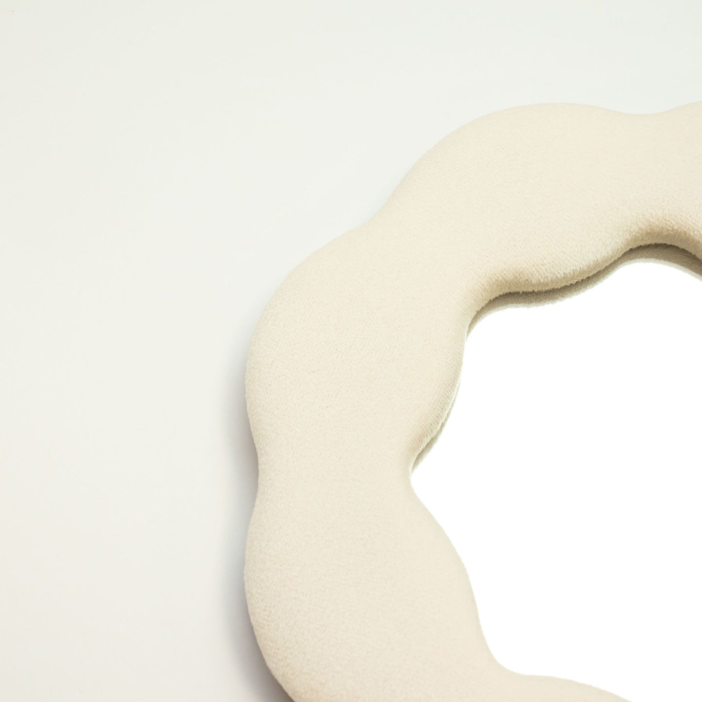 Photo 2 of Soft Squiggly Mirror – Flower – Stone Wall Mirror Premium Ed featuring authentic premium craftsmanship.