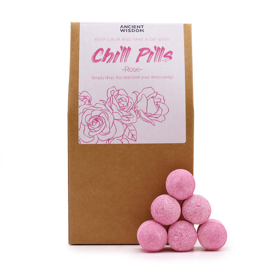 Chill Pills Gift Pack 350g - Rose lifestyle product photo on neutral background