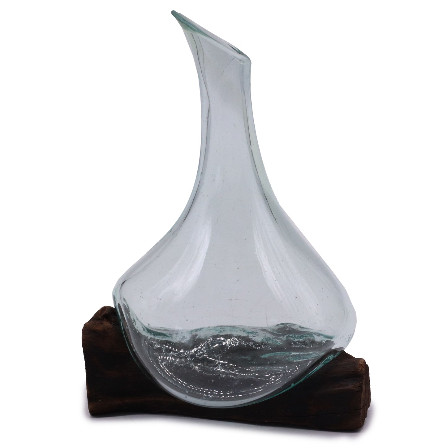 Photo 6 of Molten Glass Mini Decanter On Wood 20cm Luxury Decor featuring authentic premium craftsmanship.