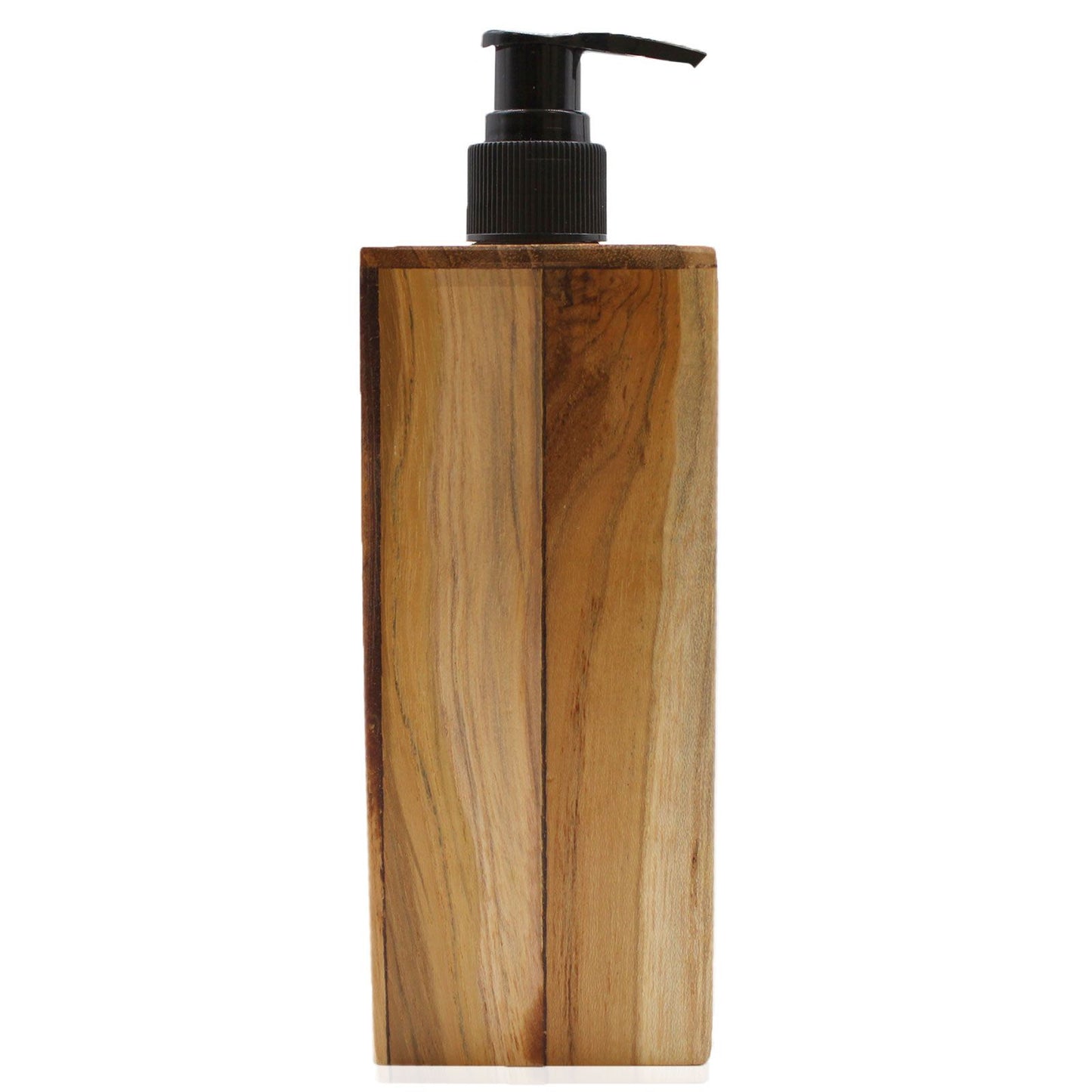 Natural Teakwood Soap Dispenser - Square from our luxury teakwood soap dispensers collection