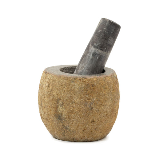 Natural Riverstone Decorative Pestle & Mortar- Small (aprox 9x7cm) from our luxury natural riverstone decorative pestle & mortars collection