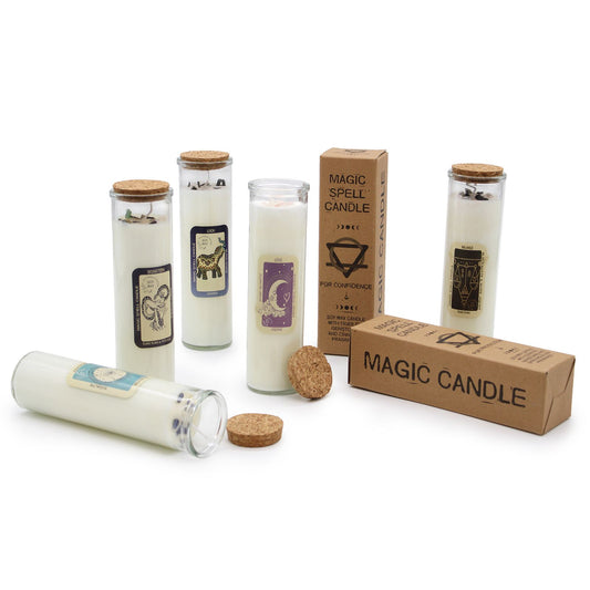 Magic Spell Candle - Love lifestyle product photo on neutral background