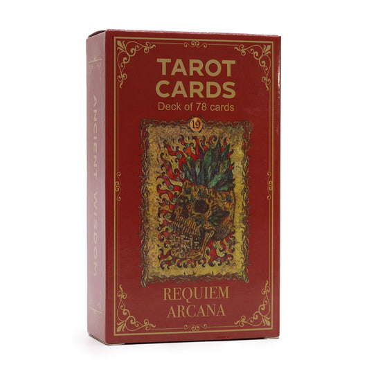 Tarot Cards with Guide Book - Requiem Arcana lifestyle product photo on neutral background