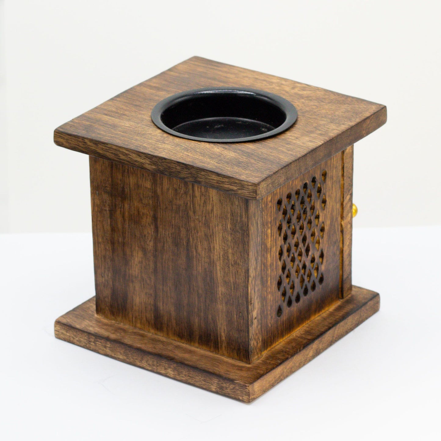 Large Mango Box Burner - Buddha from our luxury mango wood oil burners collection