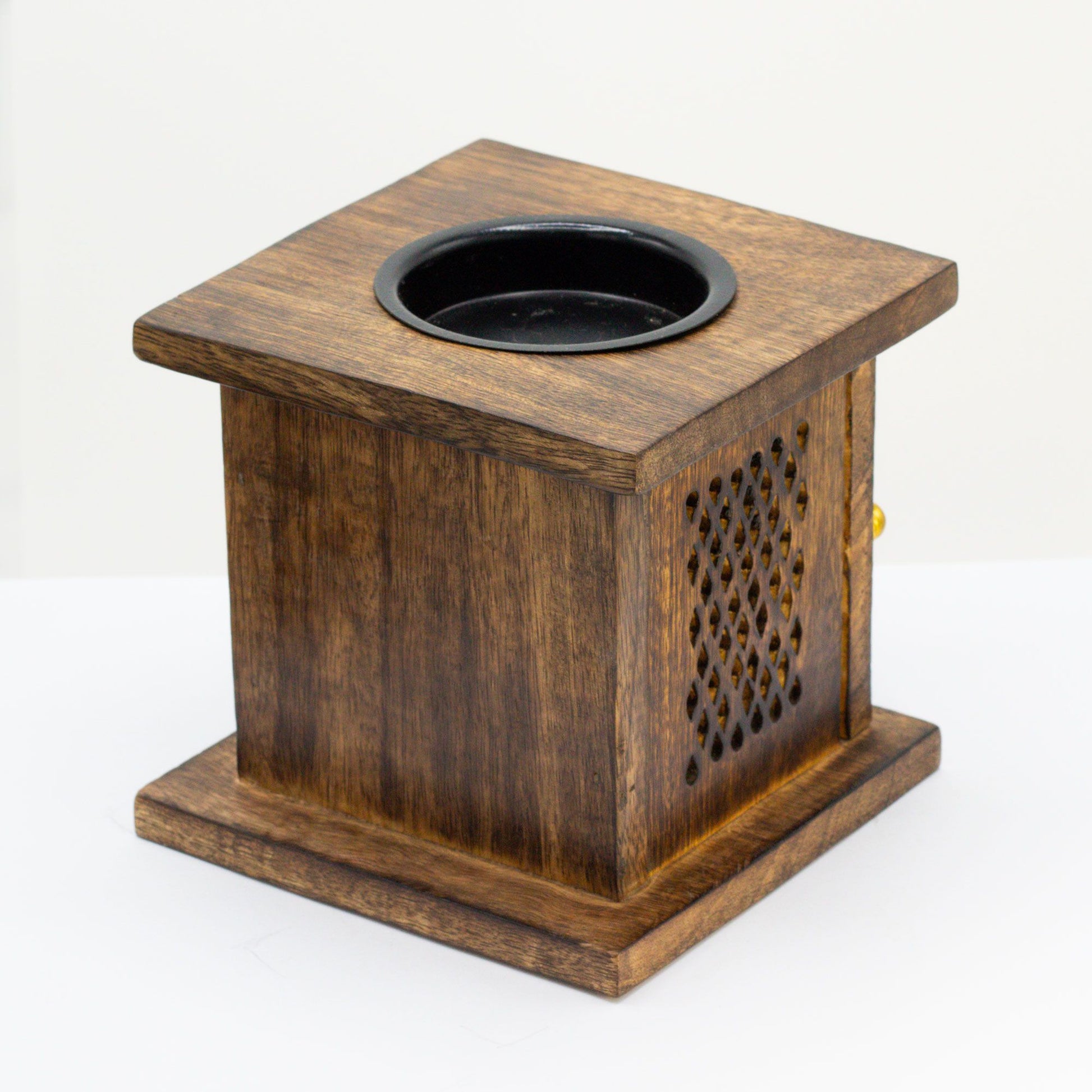 Large Mango Box Burner - Buddha from our luxury mango wood oil burners collection
