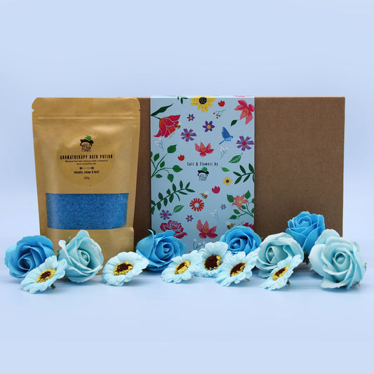 Wild Hare Salt & Flowers - Total Unwind lifestyle product photo on neutral background