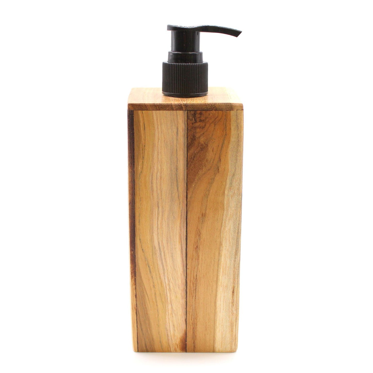Natural Teakwood Soap Dispenser - Square from our luxury teakwood soap dispensers collection