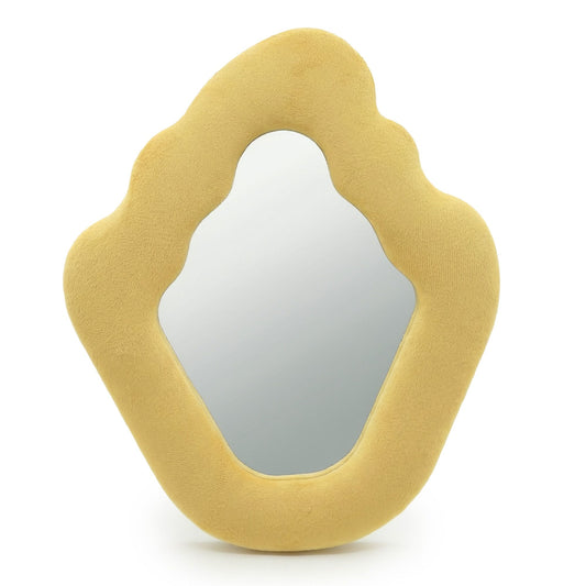 Photo 1 of Soft Squiggly Mirror – Flame – Marigold Wall Mirror featuring authentic premium craftsmanship.