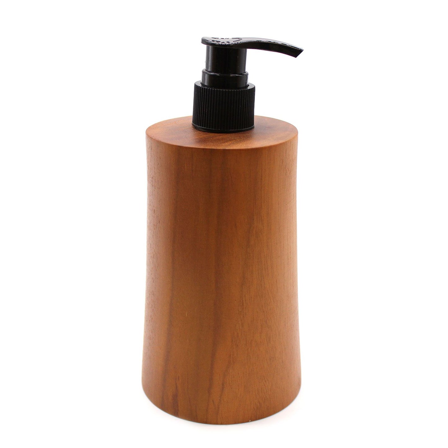 Natural Teakwood Soap Dispenser - Taper from our luxury teakwood soap dispensers collection