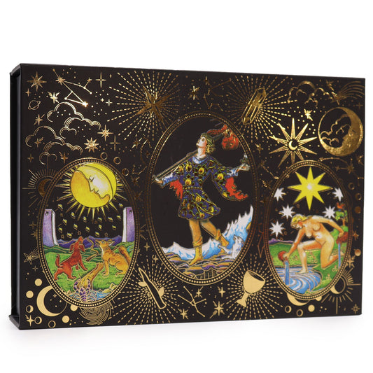 Gold Foil Tarot - Let the Magic Begin - Gift Set lifestyle product photo on neutral background