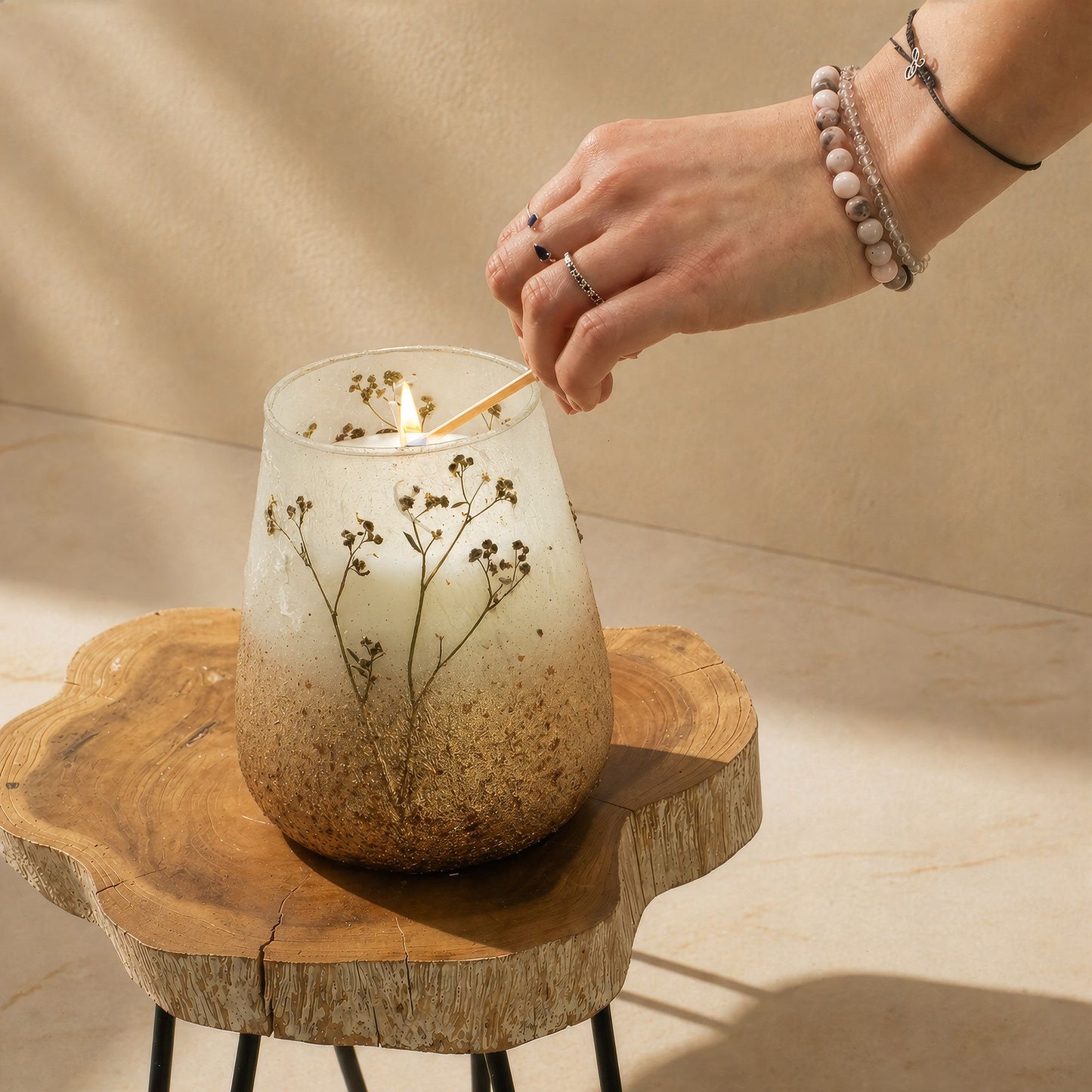 Luxury presentation of the tall glass jar candles wildlight woods531 showing the premium artisan packaging and complete set contents
