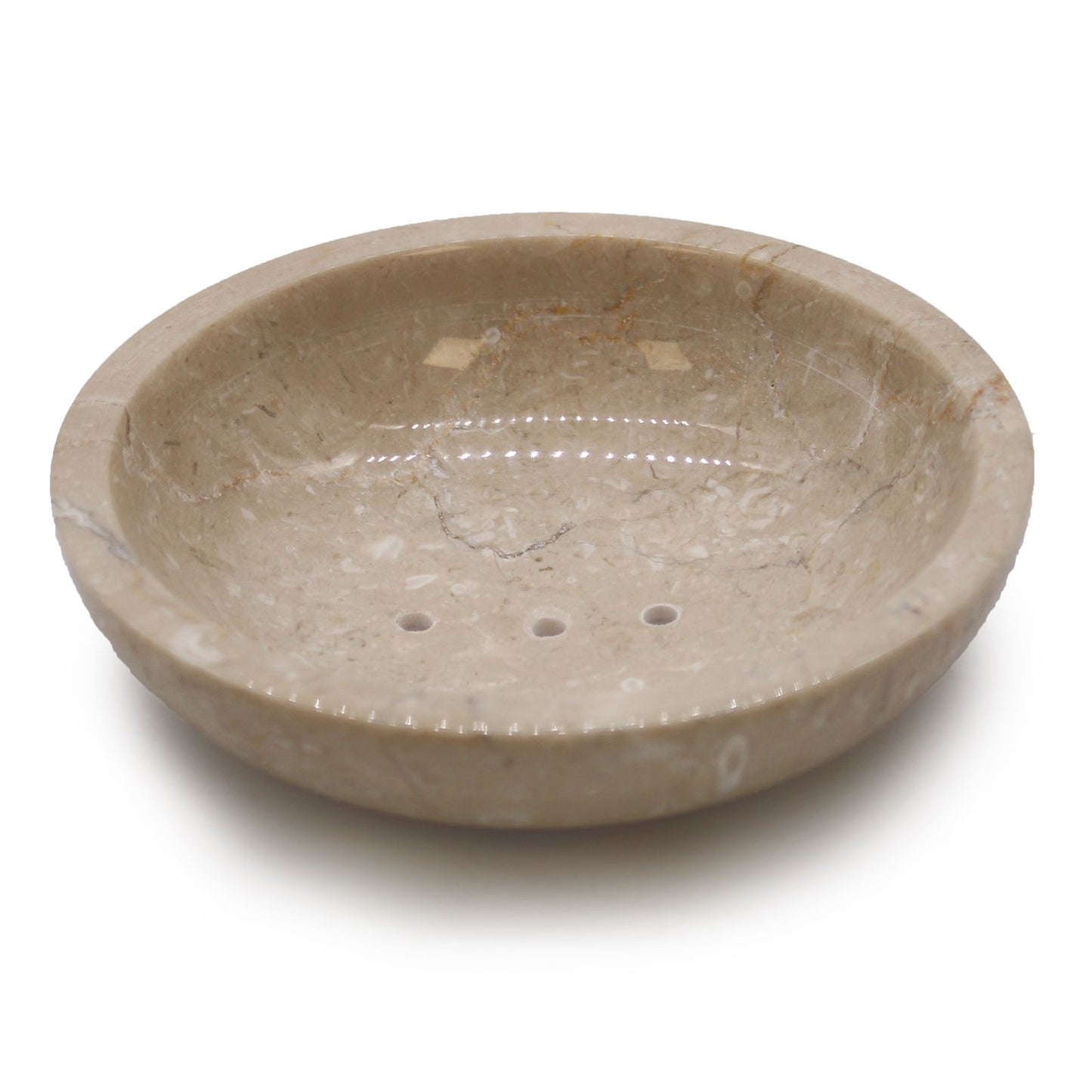 Round Honey Marble Rounded Soap Dish from our luxury stone soap dishes collection
