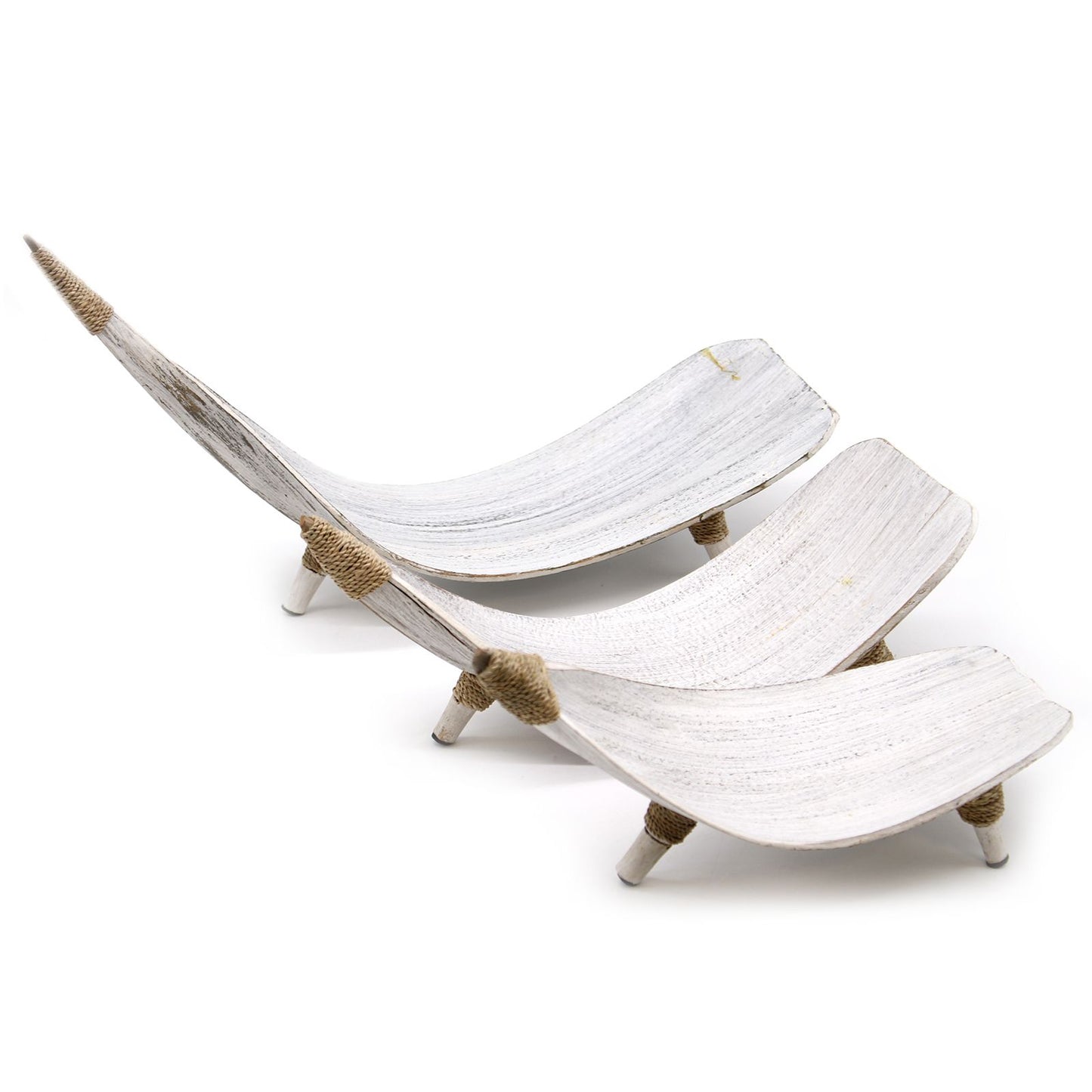 Coconut Leaf Fruit Bowl Set - Whitewash from our luxury coconut leaf fruit bowl sets & tea stands collection