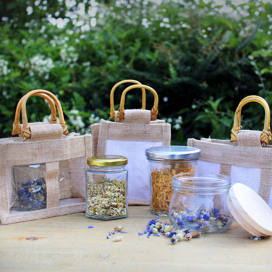 One Jar - 100% Natural Gift Bag lifestyle product photo on neutral background