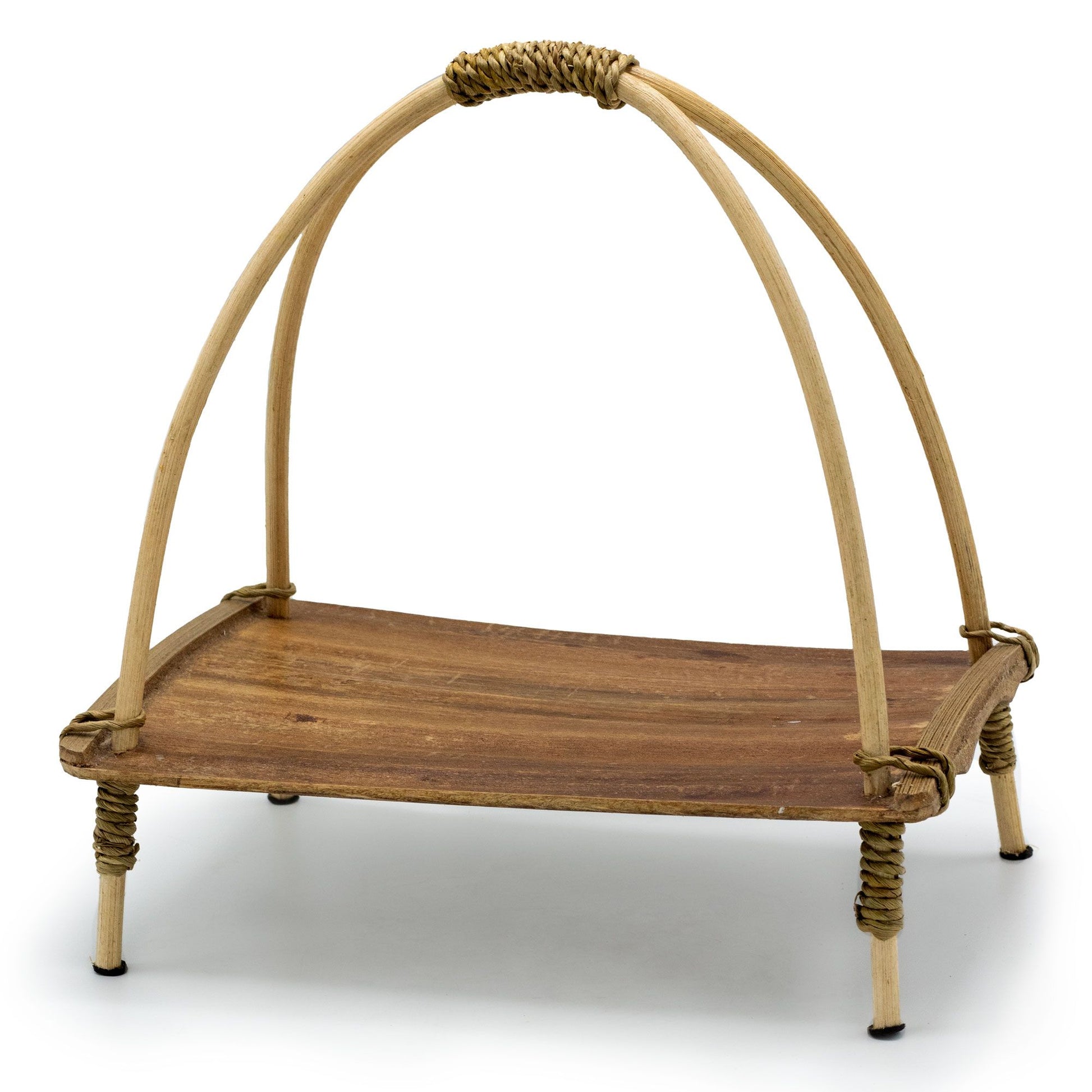 Coconut Leaf Tea Stand - Natural from our luxury coconut leaf fruit bowl sets & tea stands collection