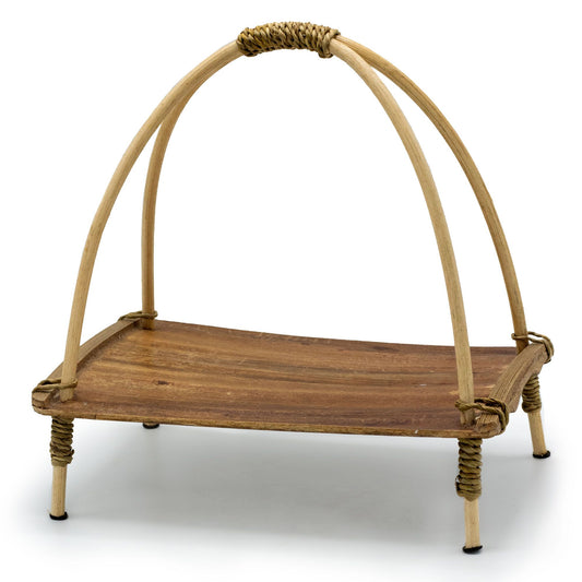 Coconut Leaf Tea Stand - Natural from our luxury coconut leaf fruit bowl sets & tea stands collection