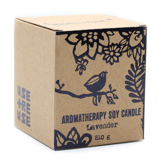 Detailed close up view highlighting the high quality craftsmanship and individual features of the agnes cat herb garden candles lavender500