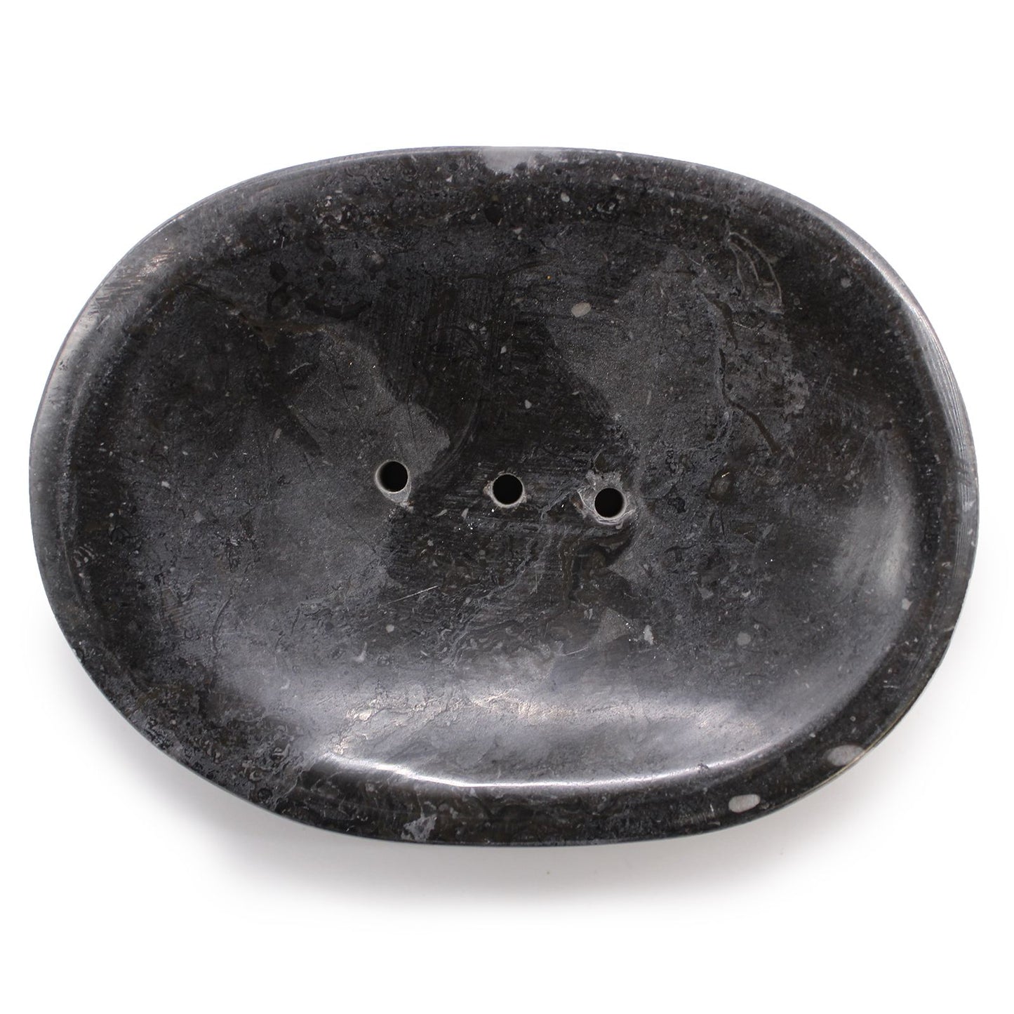 Classic Oval Black Marble Soap Dish from our luxury stone soap dishes collection