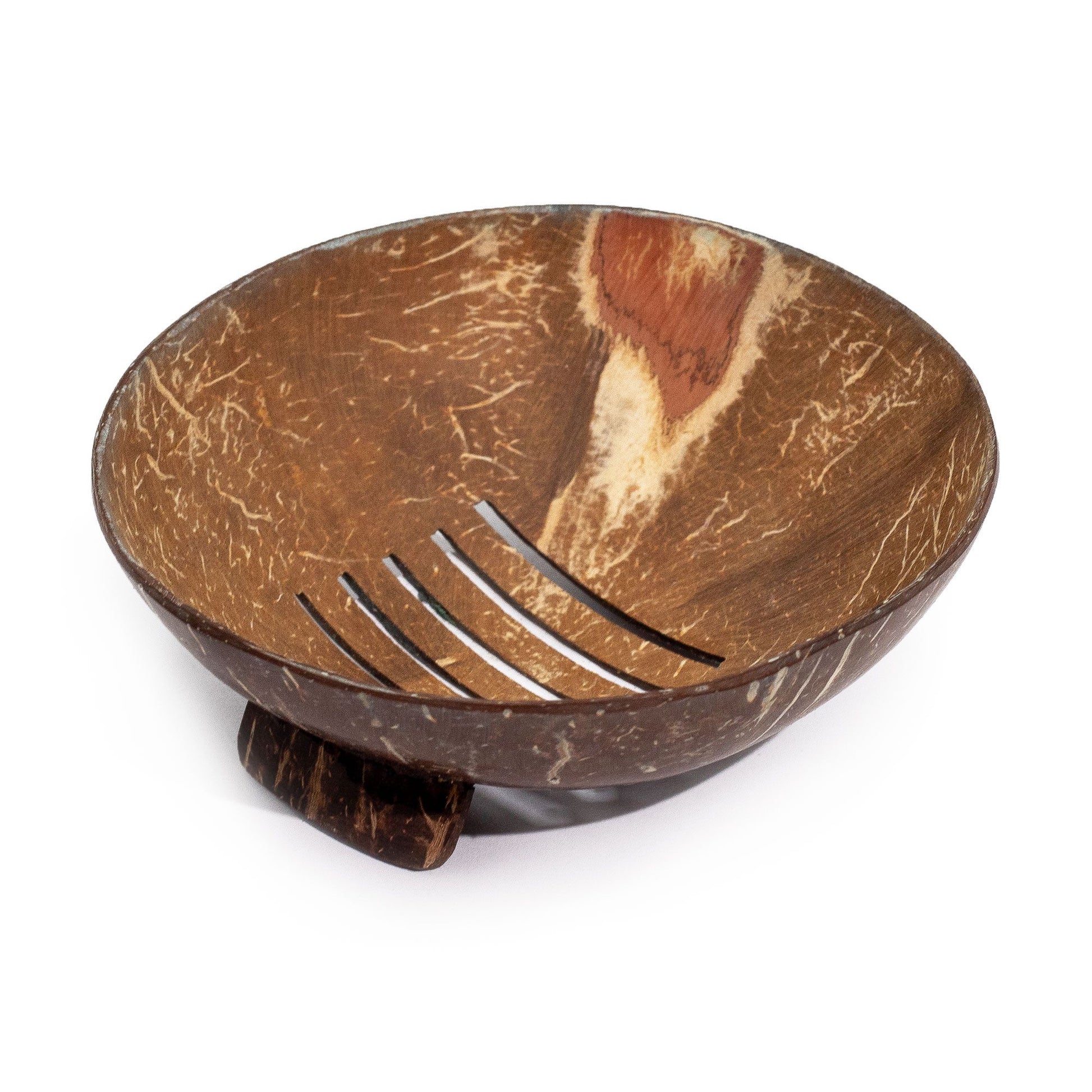 Natural Coconut Soap Dish - Round - 11cm from our luxury coconut soap dishes collection