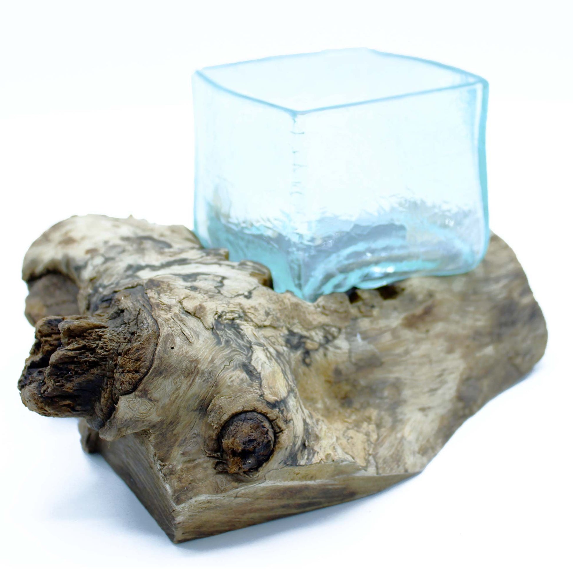 Photo 2 of Molten Crackled Glass Tank On Wood Luxury Decor Premium Edit featuring authentic premium craftsmanship.