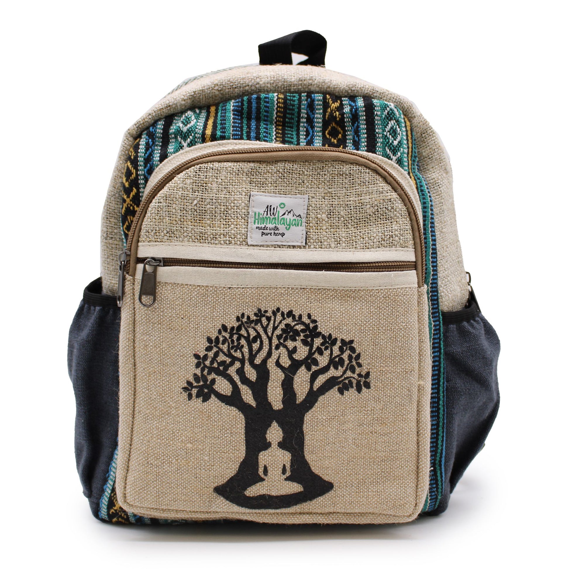Small Backpack -  Bohdi Tree Design lifestyle product photo on neutral background