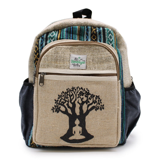 Small Backpack -  Bohdi Tree Design lifestyle product photo on neutral background