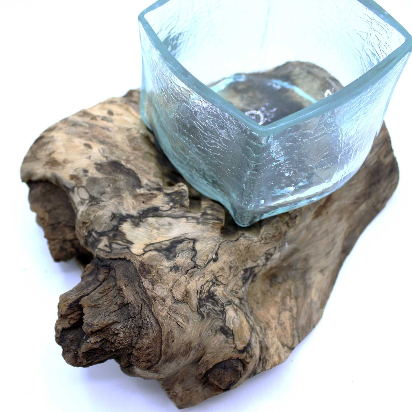 Photo 3 of Molten Crackled Glass Tank On Wood Luxury Decor Premium Edit featuring authentic premium craftsmanship.