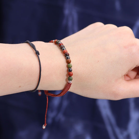 Aries Zodiac Crystal Candle & Gemstone Bracelet Gift Set