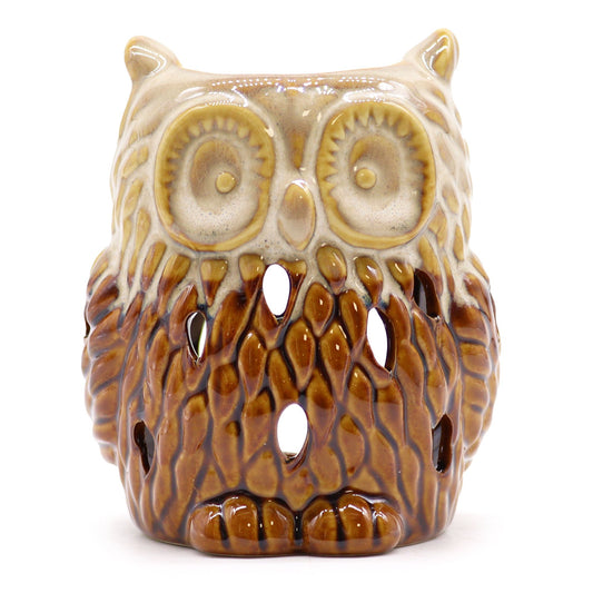 Classic Rustic Oil Burner - Owl (assorted) from our luxury classic rustic oil burners collection