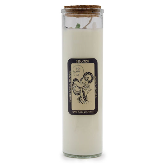 Magic Spell Candle - Seduction lifestyle product photo on neutral background