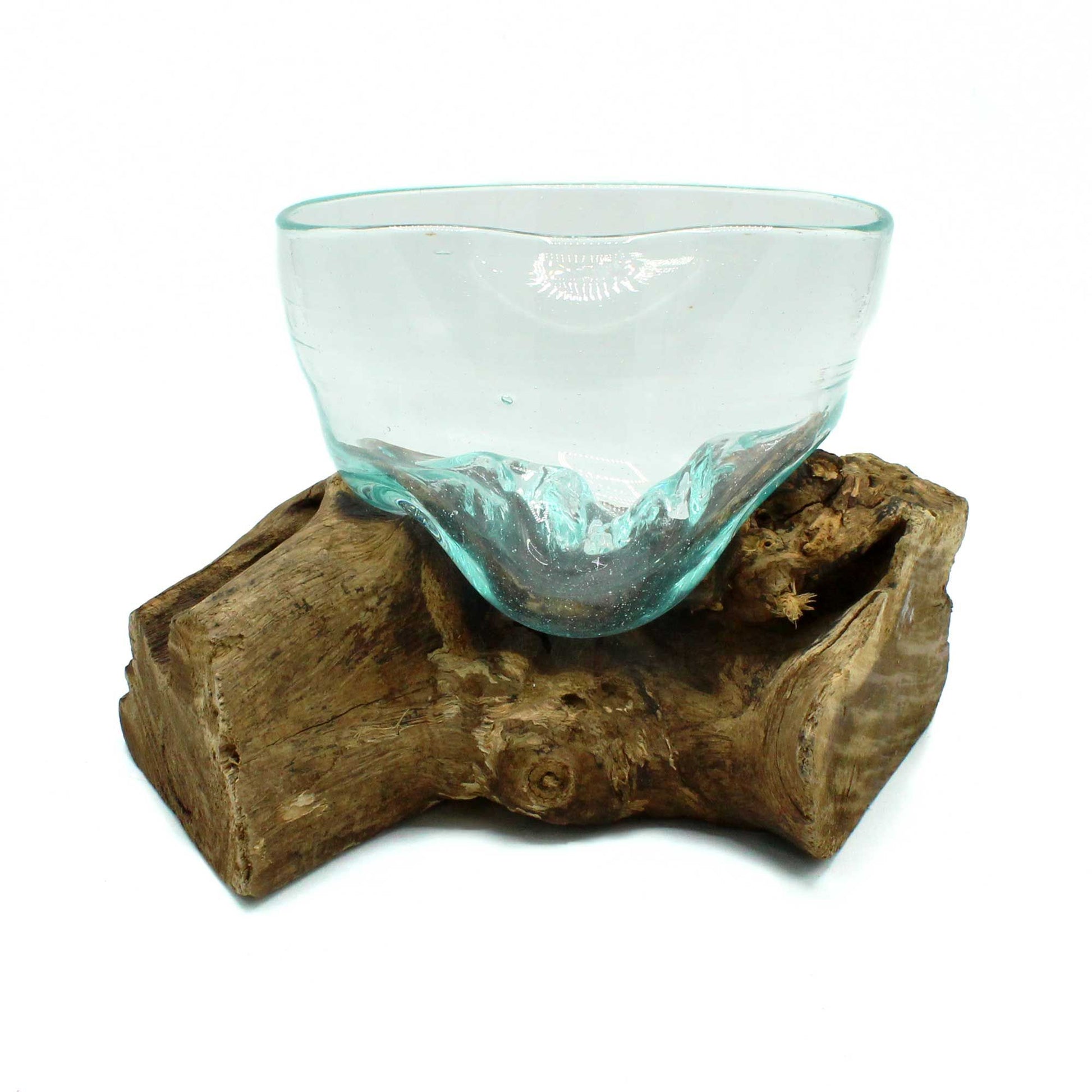 Photo 3 of Molten Glass Arfully Misshapen Bowl On Wood Luxury Decor featuring authentic premium craftsmanship.