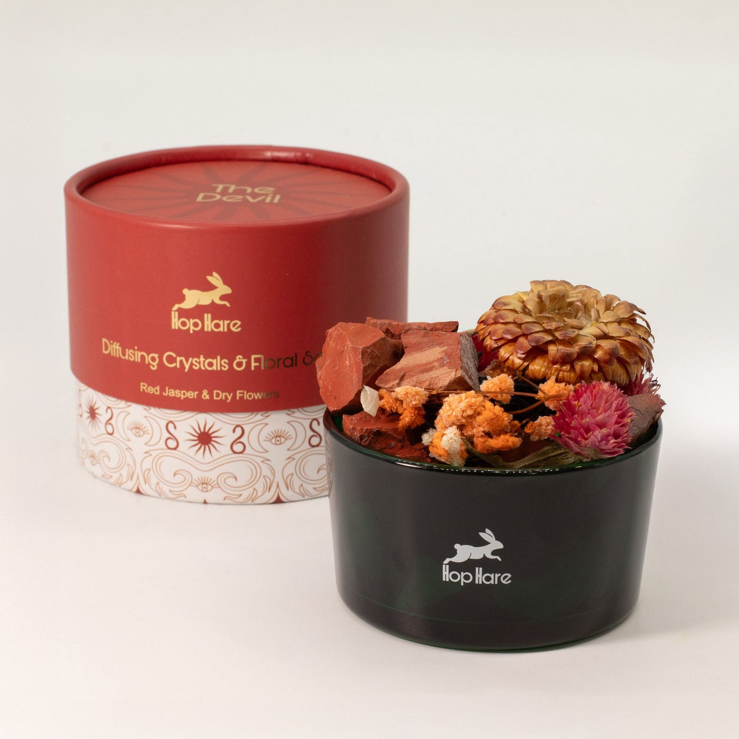 Hop Hare Diffusing Crystals & Floral Set - The Devil from our luxury hop hare diffusing crystals & floral sets collection